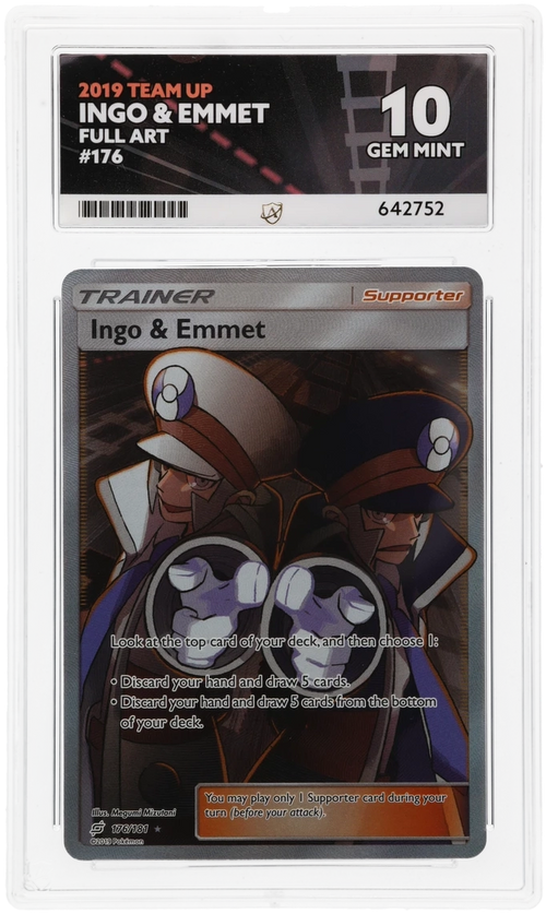 ACE 10 - Ingo & Emmet - 176/181 - Team Up - Pokemon