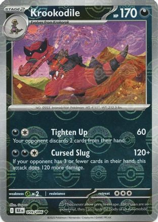 Krookodile - 062/086 (Poke Ball Pattern) 62 - SV Black Bolt Holofoil