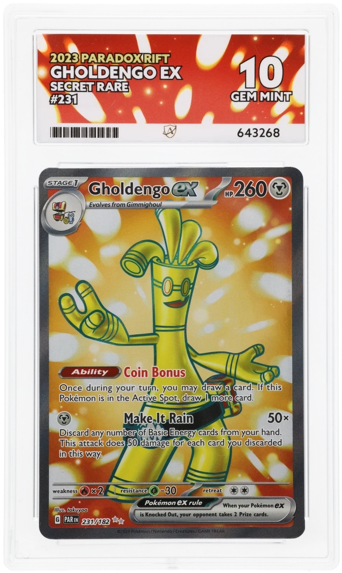 ACE 10 - Gholdengo ex - 231/182 - Paradox Rift - Pokemon