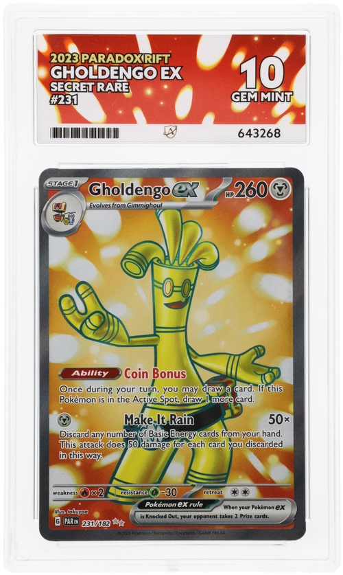 ACE 10 - Gholdengo ex - 231/182 - Paradox Rift - Pokemon