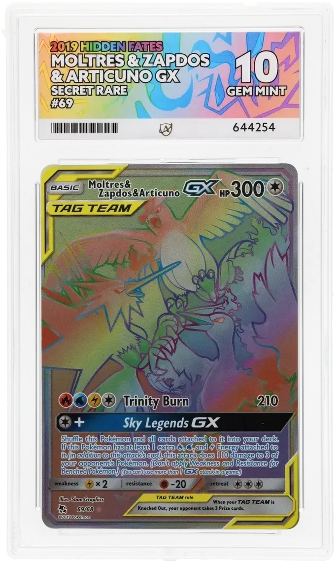 Moltres & Zapdos & Articuno GX - ACE 10   (Front)