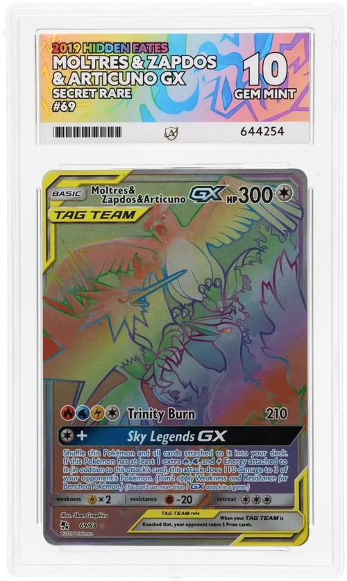 Moltres & Zapdos & Articuno GX - ACE 10   (Front)