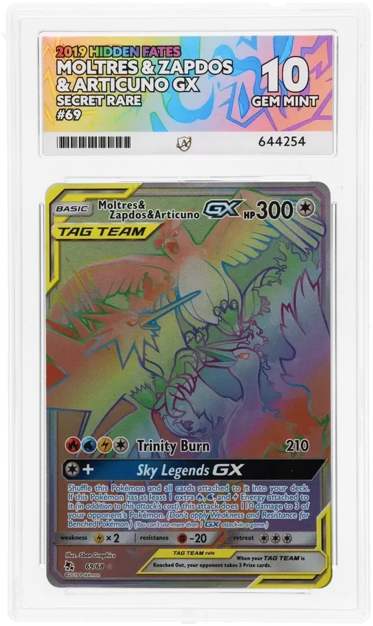Moltres & Zapdos & Articuno GX - ACE 10   (Front)