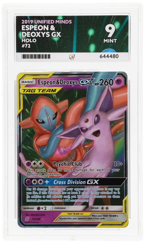 Espeon & Deoxys GX - ACE 9   (Front)