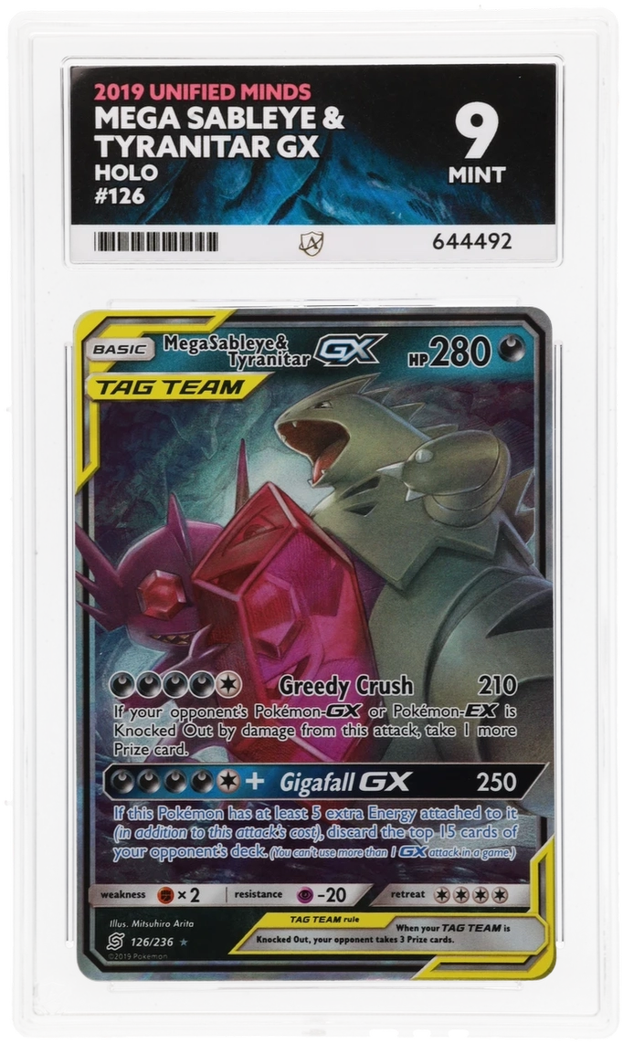 Mega Sableye & Tyranitar GX - ACE 9   (Front)
