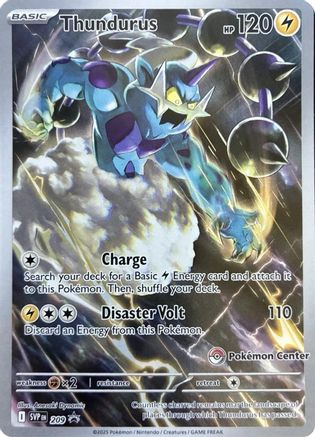 Thundurus - 209 (Pokemon Center Exclusive) 209 - SV Scarlet & Violet Promo Cards Holofoil