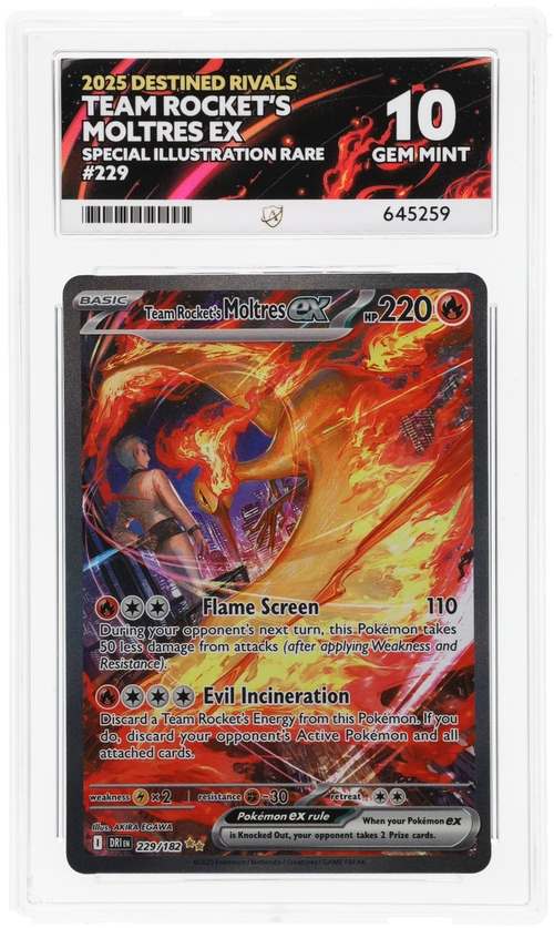 Team Rocket's Moltres EX SIR 229 - Ace 10 - 2025 Destined Rivals