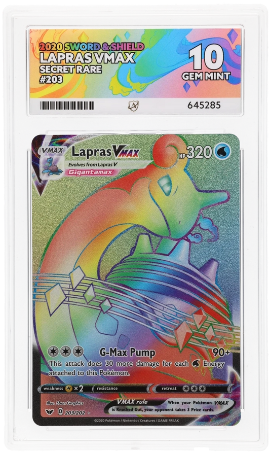 Lapras VMAX - ACE 10   (Front)