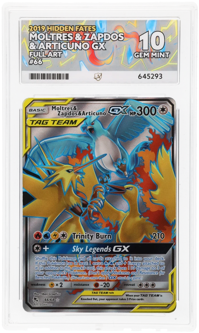 Moltres & Zapdos & Articuno GX - ACE 10   (Front)