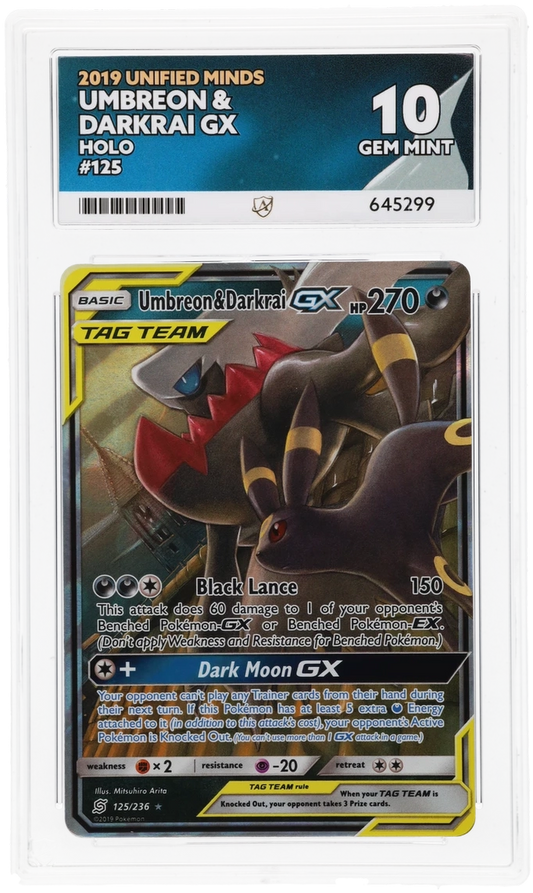Umbreon & Darkrai GX - ACE 10   (Front)
