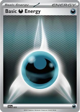 Basic Darkness Energy - 023 23 - SVE Scarlet & Violet Energies Reverse Holofoil