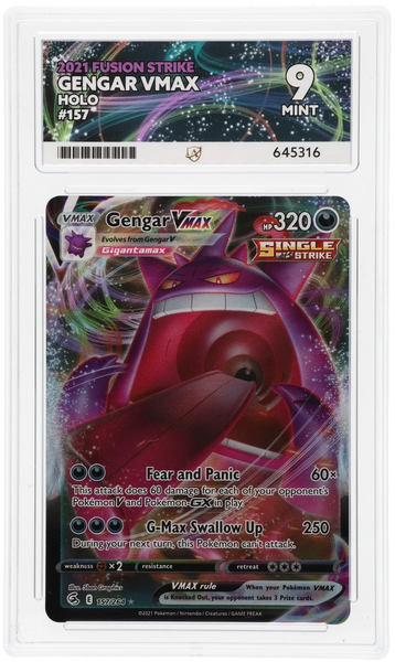 ACE 9 - Gengar VMAX - 157/264 - Fusion Strike - Pokemon PokeRand ACE 9 - Gengar VMAX - 157/264 - Fusion Strike - Pokemon PokeRand
