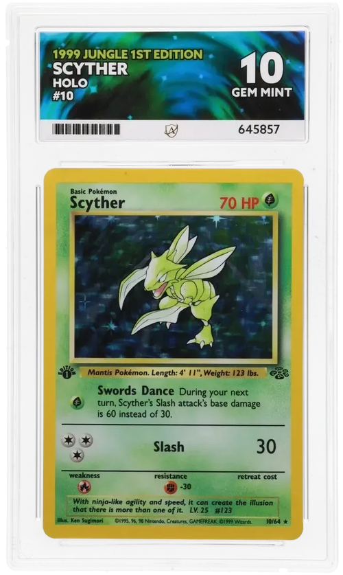 ACE 10 - Scyther - 10/64 - Jungle - 1st Edition - Pokemon - front