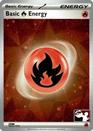 Basic Fire Energy - 010 (Cosmos Holo) 10 - Prize Pack Series Cards Holofoil