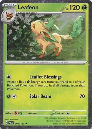 Leafeon - 005/131 (Cosmos Holo) 5 - Miscellaneous Cards & Products Holofoil