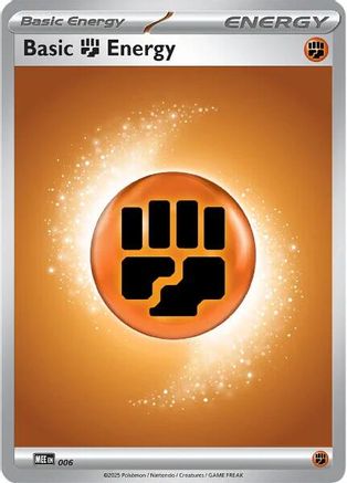 Basic Fighting Energy - 006 6 - MEE Mega Evolution Energies Reverse Holofoil