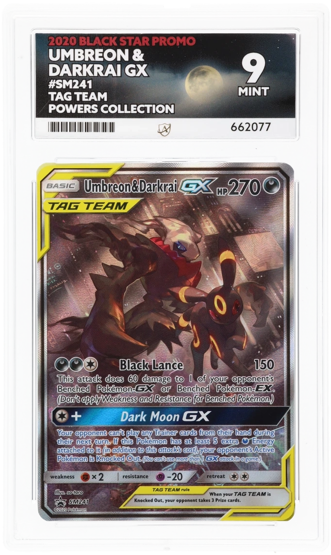 ACE 9 - Umbreon & Darkrai GX - SM241 - Black Star Promo - TAG TEAM Powers Collection - Pokemon - front