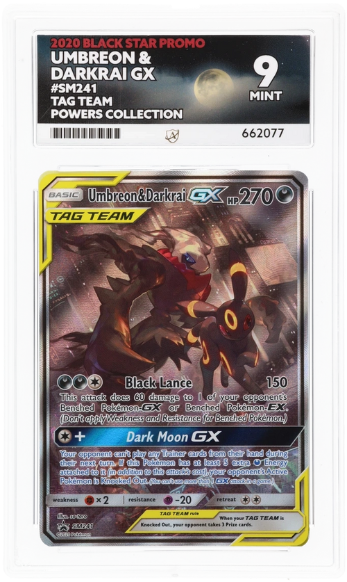 ACE 9 - Umbreon & Darkrai GX - SM241 - Black Star Promo - TAG TEAM Powers Collection - Pokemon - front