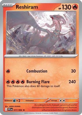 Reshiram 17 - ME02 Phantasmal Flames Holofoil
