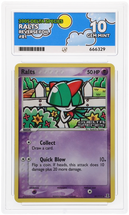 ACE 10 - Ralts - 81/113 - Delta Species - Pokemon - front