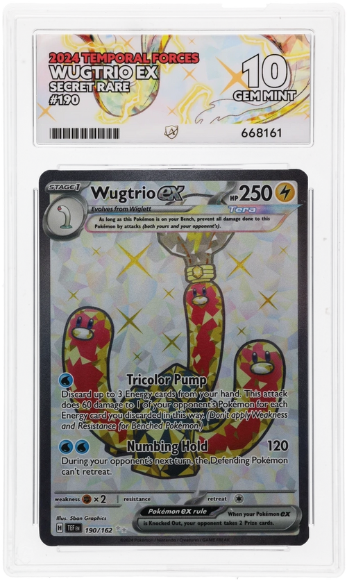 ACE 10 - Wugtrio ex - 190/162 - Temporal Forces - Pokemon