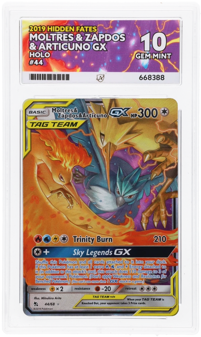 Moltres & Zapdos & Articuno GX - ACE 10   (Front)