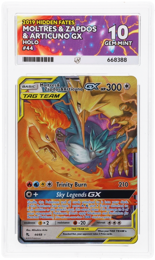 Moltres & Zapdos & Articuno GX - ACE 10   (Front)