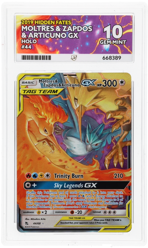 Moltres & Zapdos & Articuno GX - ACE 10   (Front)