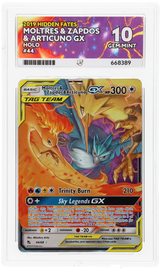 Moltres & Zapdos & Articuno GX - ACE 10   (Front)