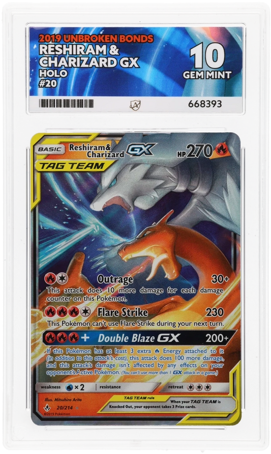 Reshiram & Charizard GX - ACE 10   (Front)