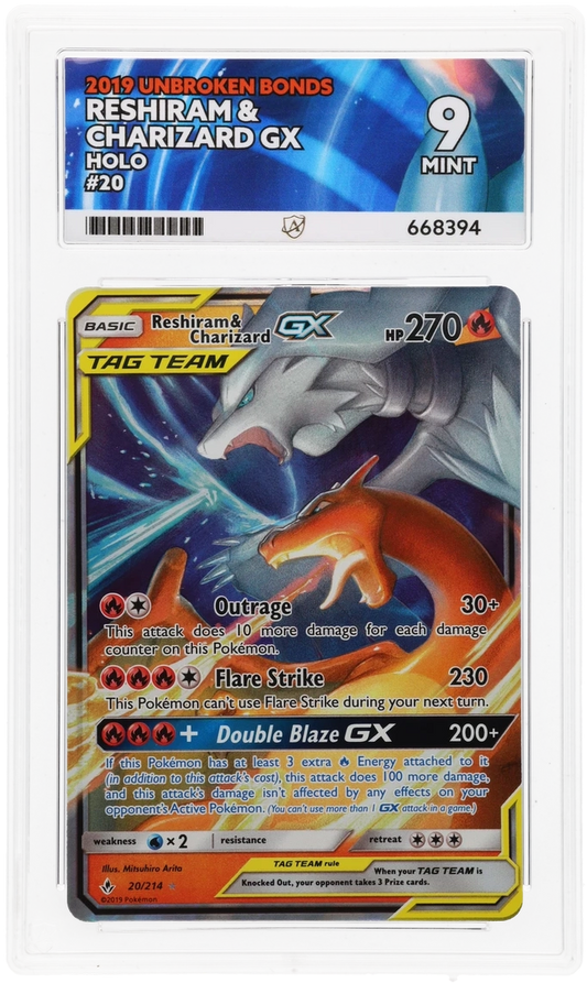 Reshiram & Charizard GX - ACE 9   (Front)