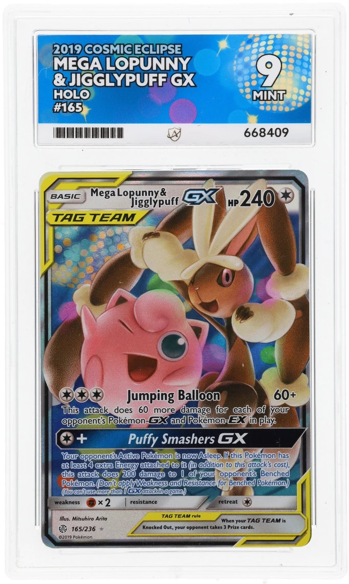 Mega Lopunny & Jigglypuff GX - ACE 9   (Front)
