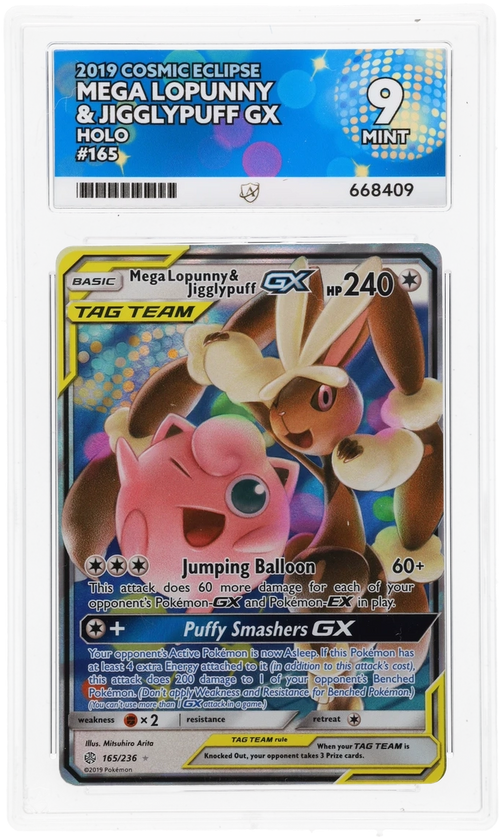 Mega Lopunny & Jigglypuff GX - ACE 9   (Front)