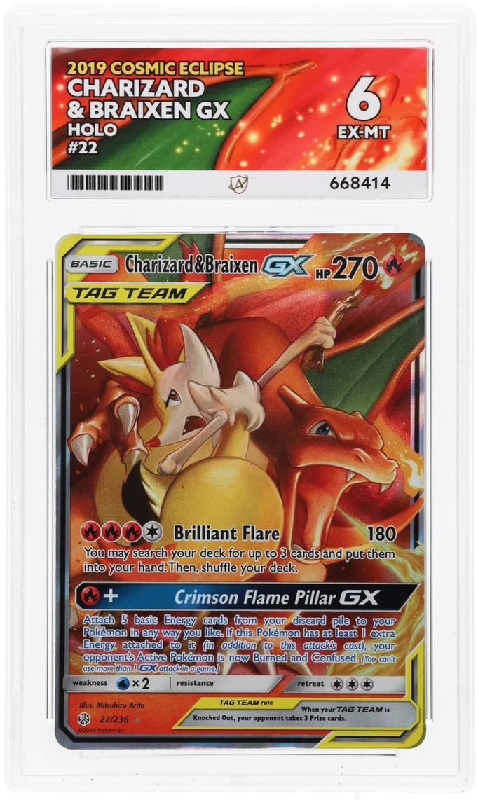 Charizard & Braixen GX - ACE 6   (Front)