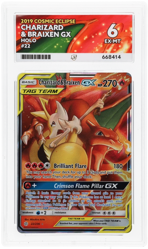 Charizard & Braixen GX - ACE 6   (Front)