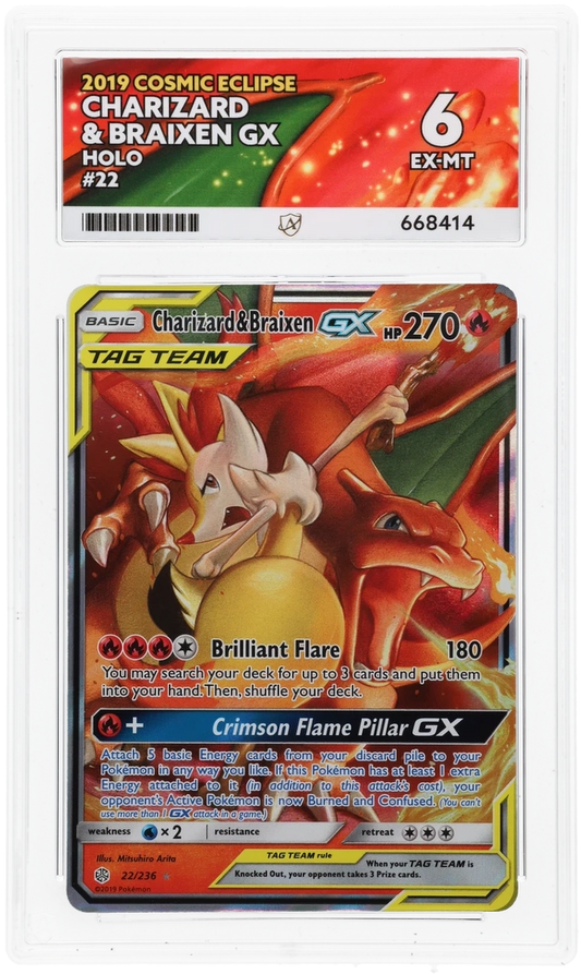 Charizard & Braixen GX - ACE 6   (Front)