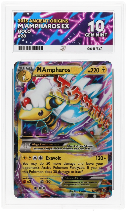 M Ampharos EX - ACE 10   (Front)