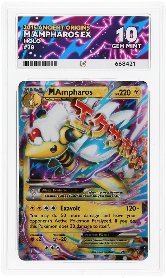 M Ampharos EX - ACE 10   (Front)