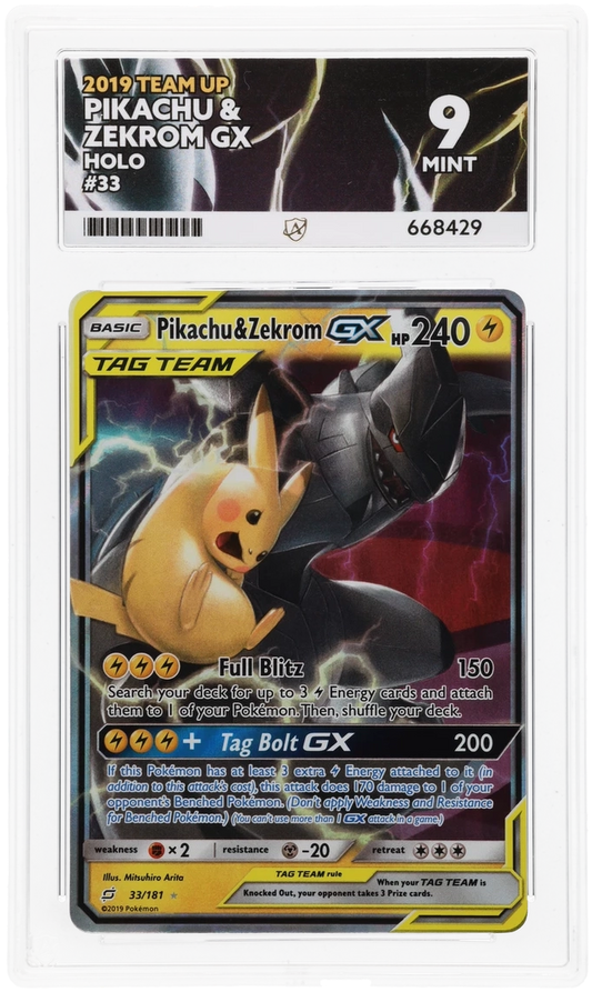 Pikachu & Zekrom GX - ACE 9   (Front)