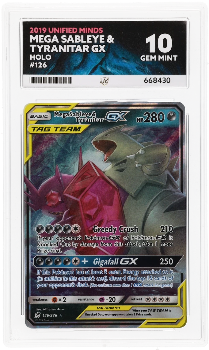 Mega Sableye & Tyranitar GX - ACE 10   (Front)