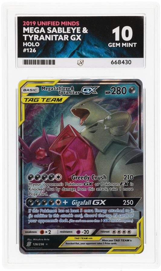 Mega Sableye & Tyranitar GX - ACE 10   (Front)