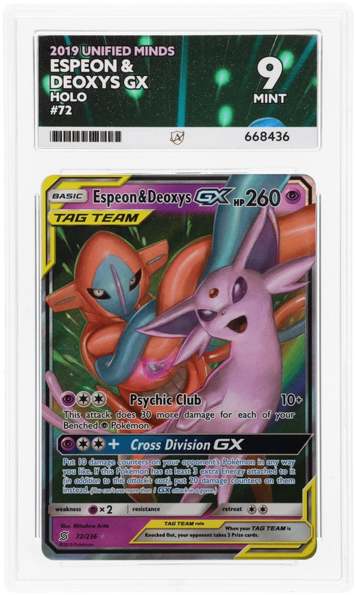 Espeon & Deoxys GX - ACE 9   (Front)