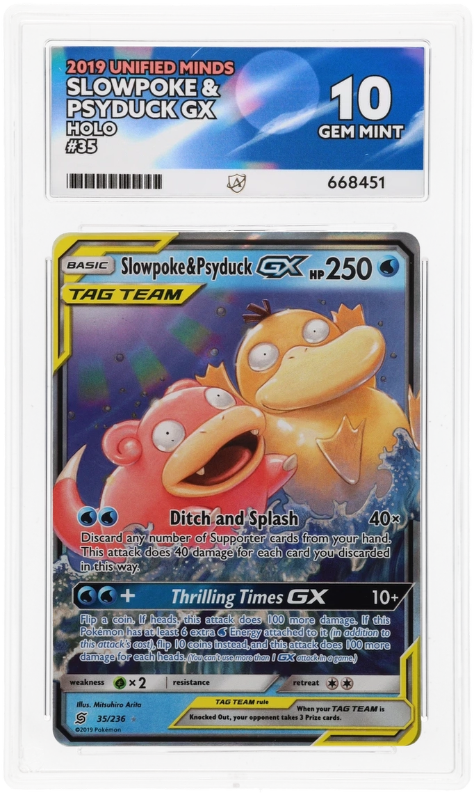 Slowpoke & Psyduck GX - ACE 10   (Front)