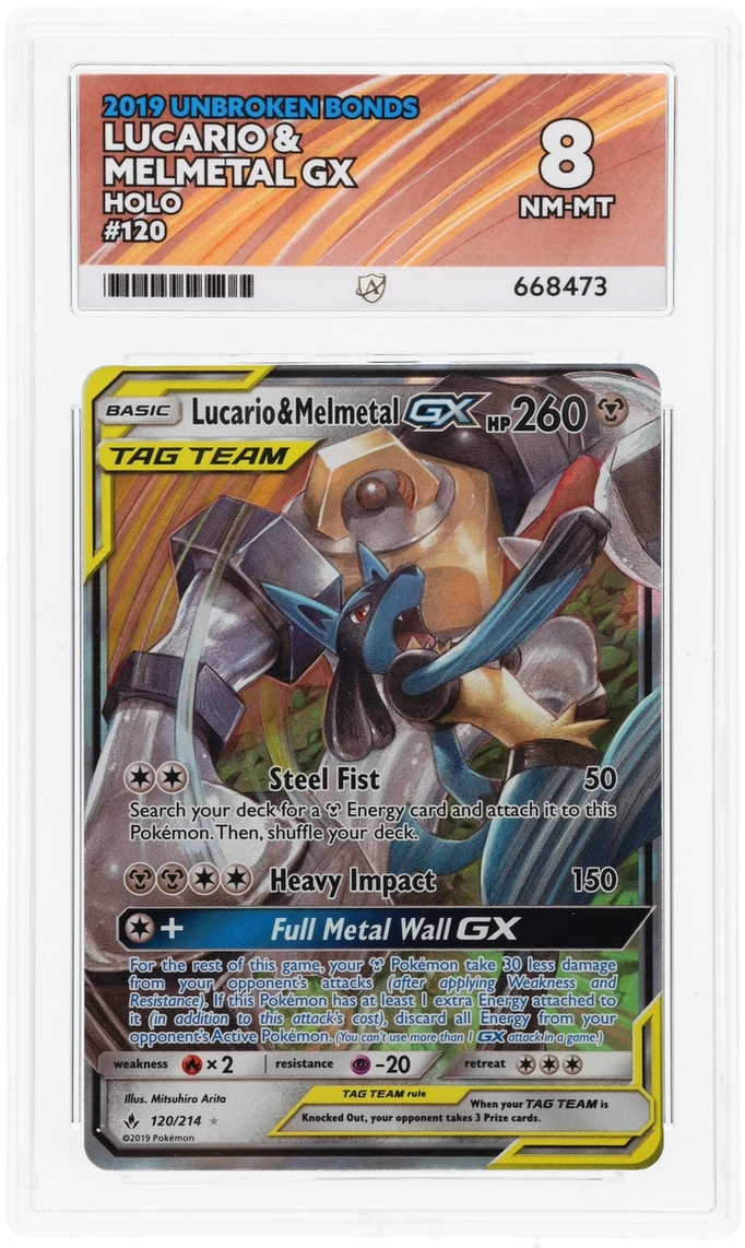Lucario & Melmetal GX - ACE 8   (Front)