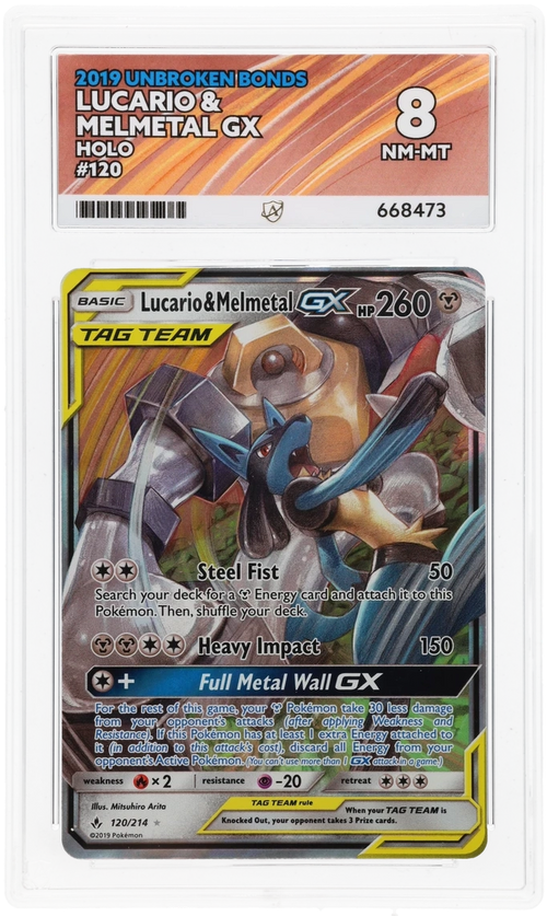 Lucario & Melmetal GX - ACE 8   (Front)