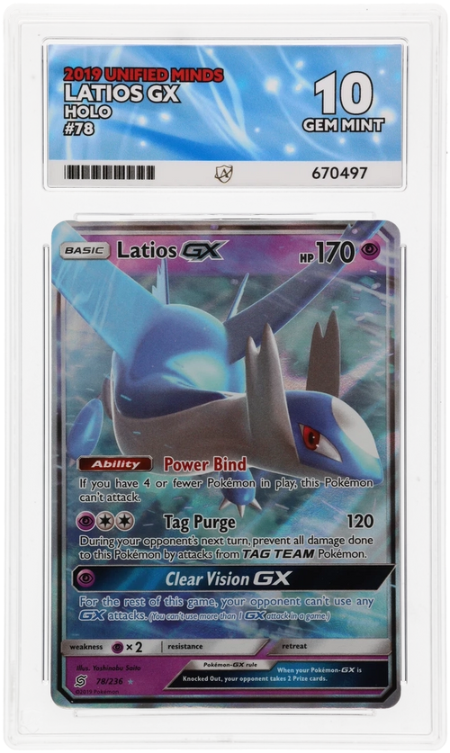 ACE 10 - Latios GX - 78/236 - Unified Minds - Pokemon