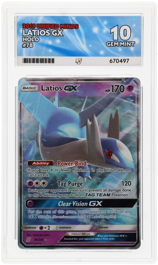 ACE 10 - Latios GX - 78/236 - Unified Minds - Pokemon