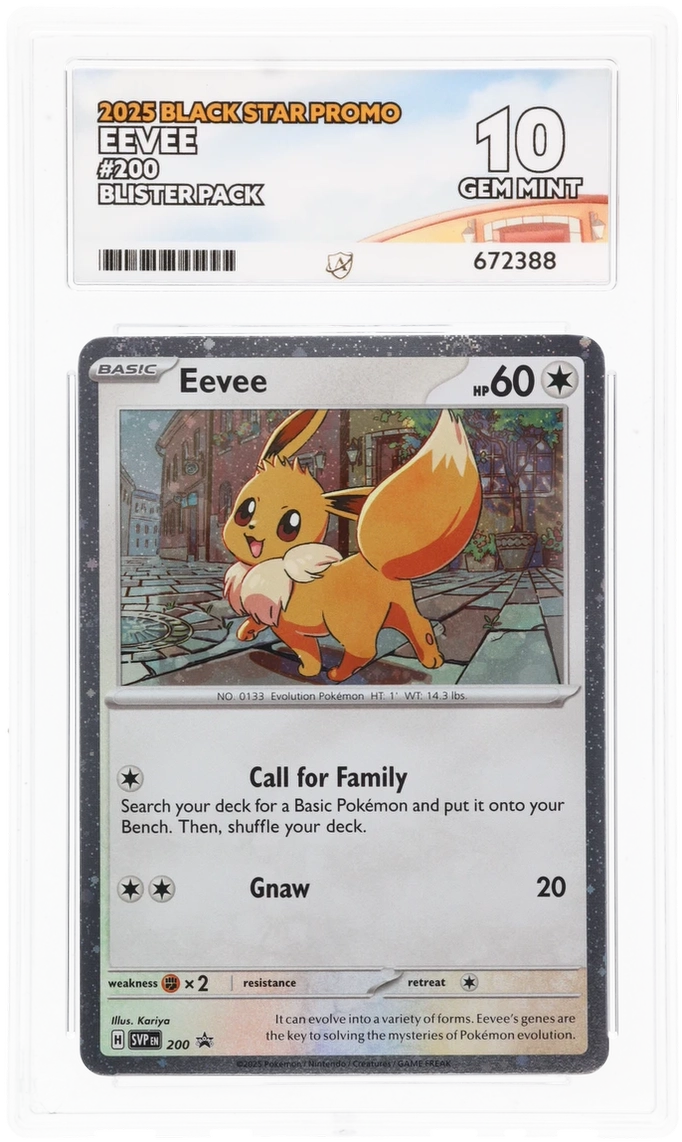 Eevee SVP 200 Blister Pack - Ace 10 - Black Star Promo