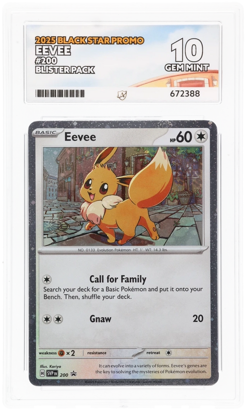 Eevee SVP 200 Blister Pack - Ace 10 - Black Star Promo