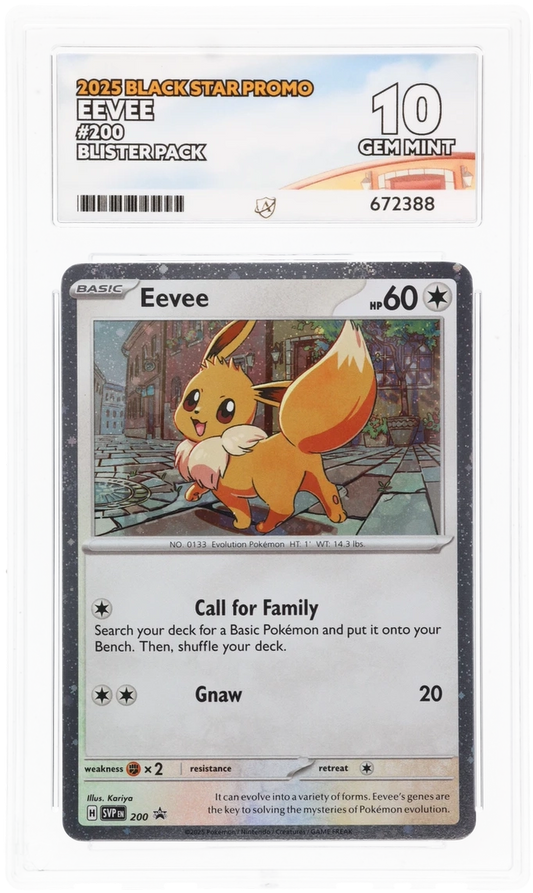Eevee SVP 200 Blister Pack - Ace 10 - Black Star Promo